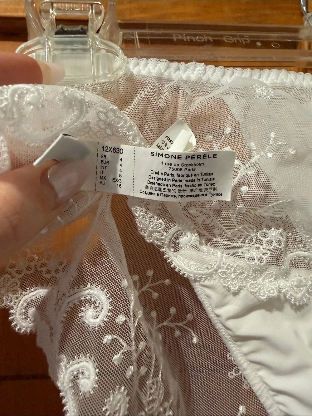 Simone Perele Delice Bra and Panty Set White Lace